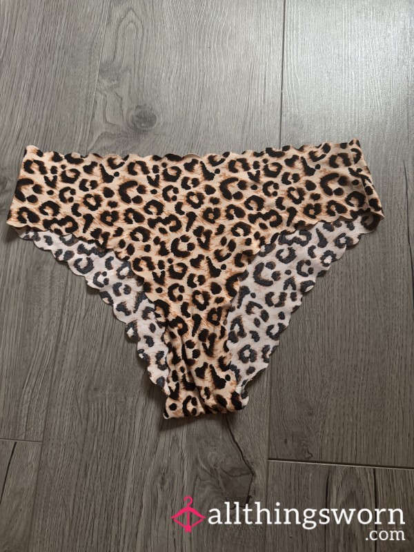 S**y Lepoard Panties, Worn For 24hrs