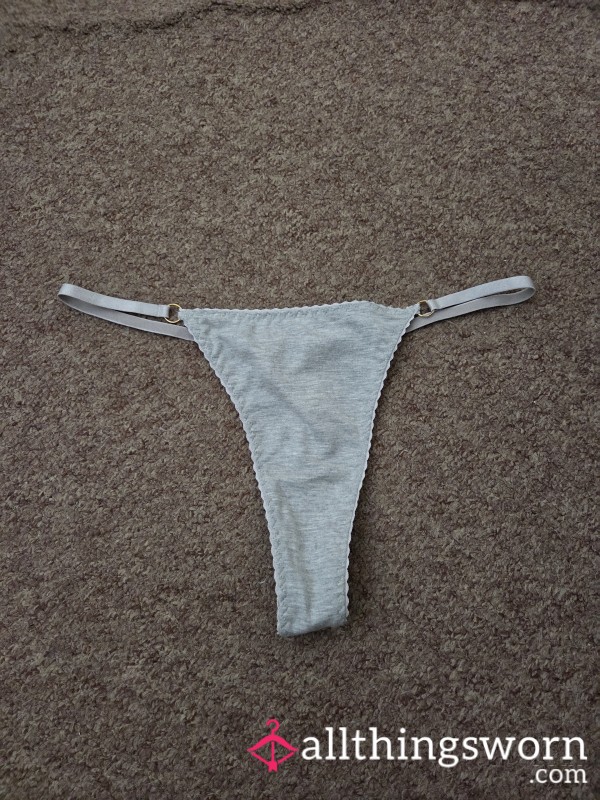 S**y Light Grey Thong