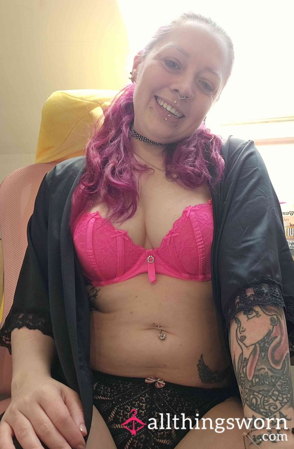 S**y Lingerie And Black Robe