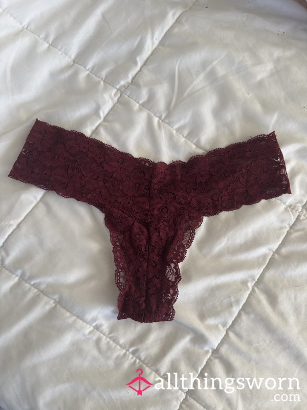 S**y Little Burgundy Victorias Secret Thong