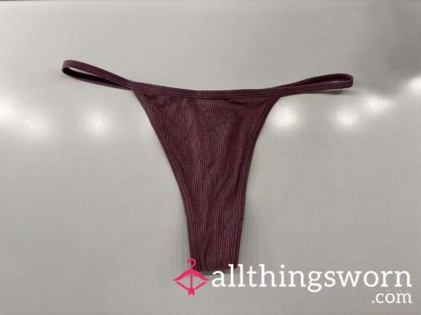 S**y Maroon Cotton Thong