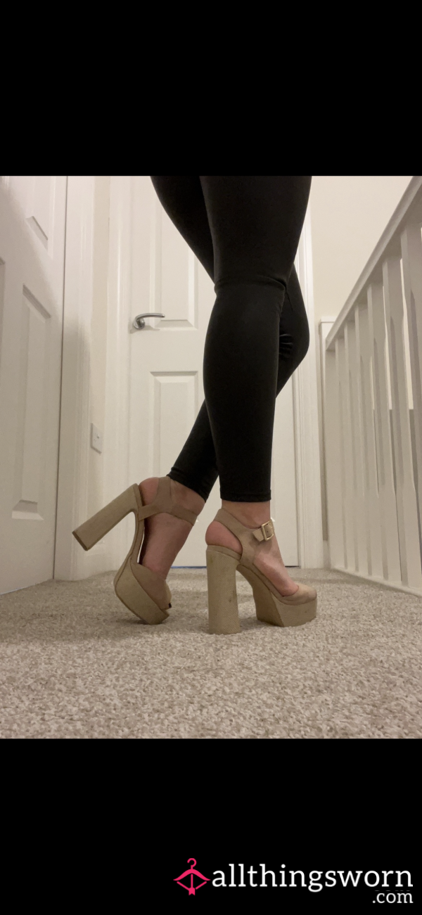 S**y Nude Open Toe Heels👠
