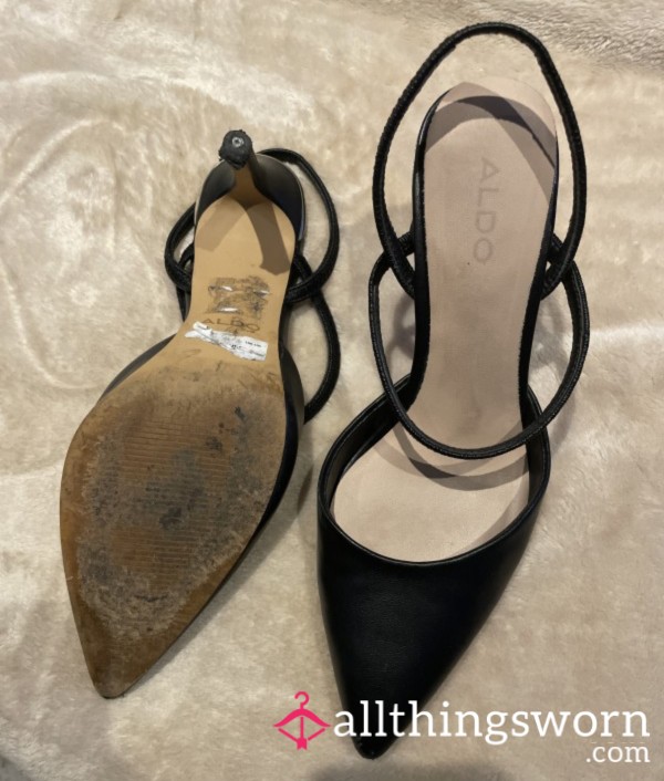S**y Office Heels  Size 5 Worn Out And Tierd