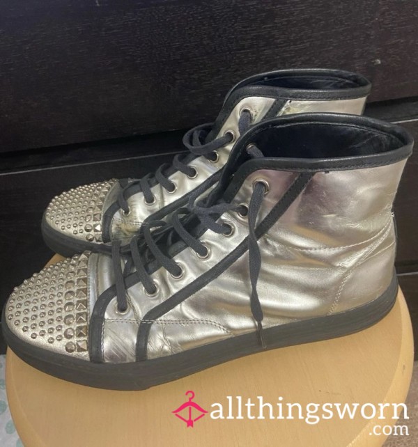 S**y Old Silver Gucci Sneakers