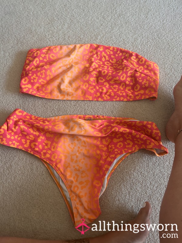 S**y Orange Bandeau Bikini