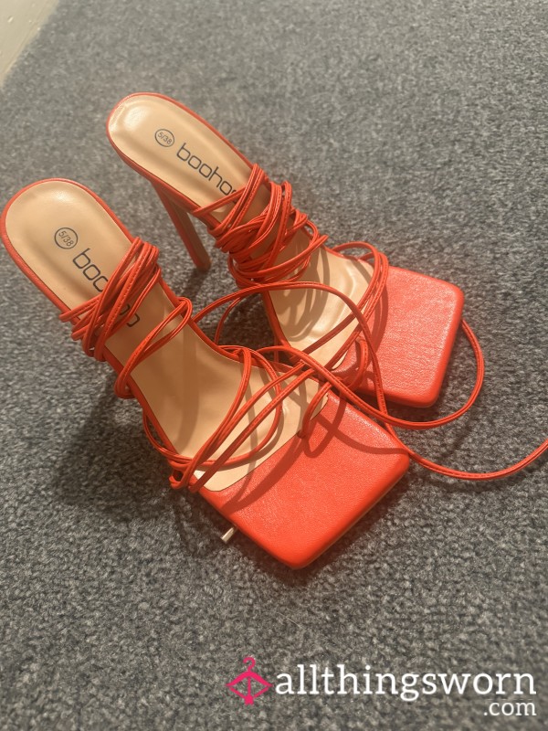 S**y Orange High Heels