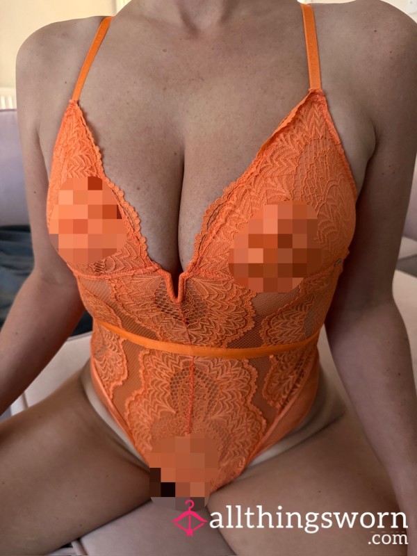 S**y Orange Lace Body