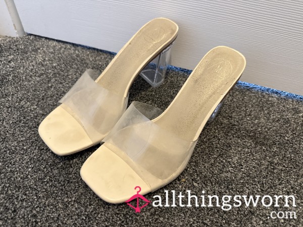 S**y Pair Of Well Used Clear Heels