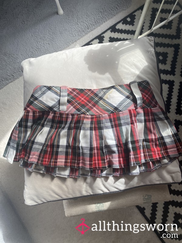 S**y Petite Tartan Mini Skirt. Has Been Worn Alot And Not Been Washed For 4 Weeks