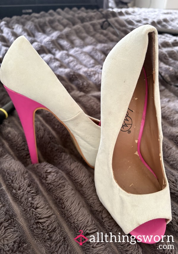S**y Pink And Beige Heels