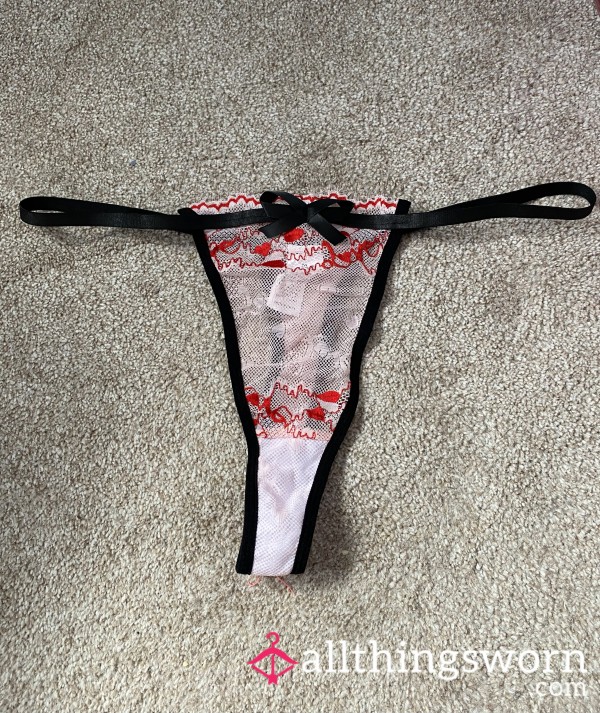 S**y Pink, Red And Black Thongs