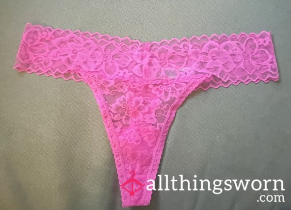 S**y Pink Worn Thongs