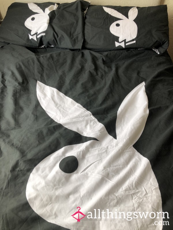 S**y Playboy Double Duvet Cover With Two Pillows 🖤