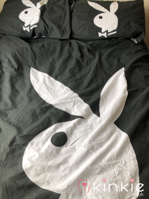 S**y Playboy Double Duvet Cover With Two Pillows 🖤