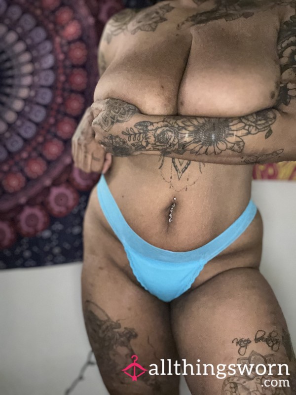 S**y Lace Blue Thong #1  - Ready For Wear