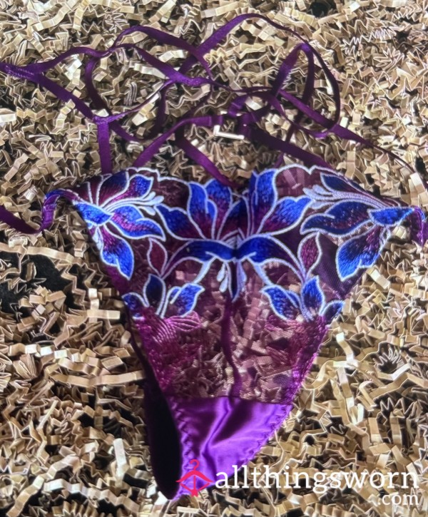 S**y Purple Ann Summers G String Thong. Worn Twice. Free UK Delivery