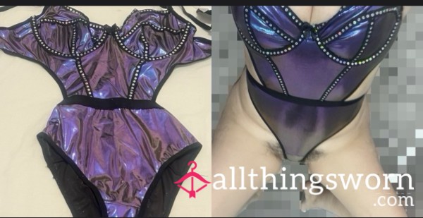 S**y Purple Lingerie One Piece Set