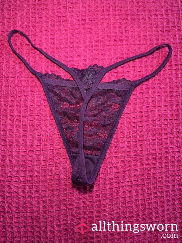 S**y Purple Pa**ion Thong 💜
