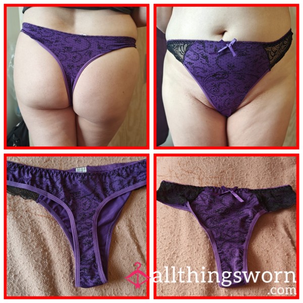 S**y Purple Thong