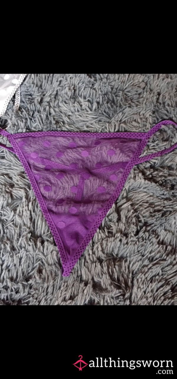 S**y Purple Thong