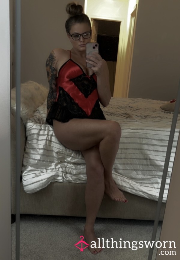 S**y Red And Black Lingerie Scented Your Way