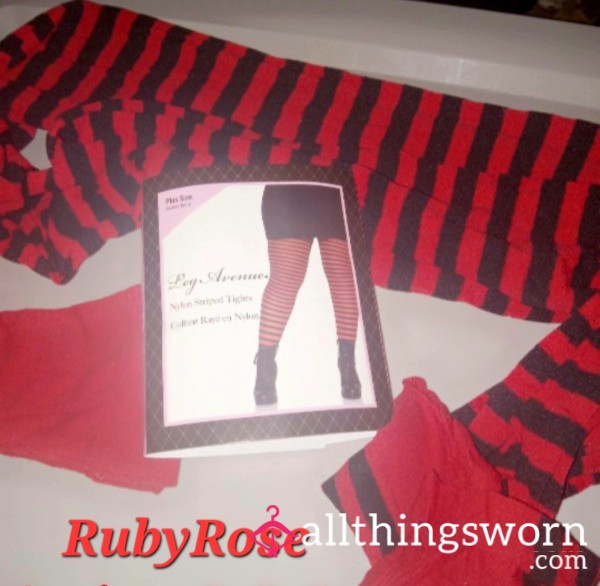 S**y Red And Black Stockings
