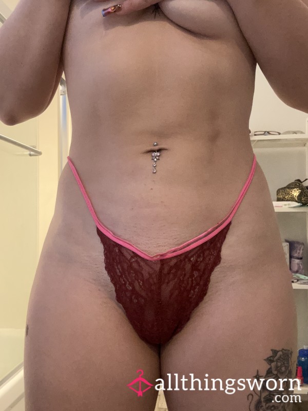 S**y Red And Pink Thong