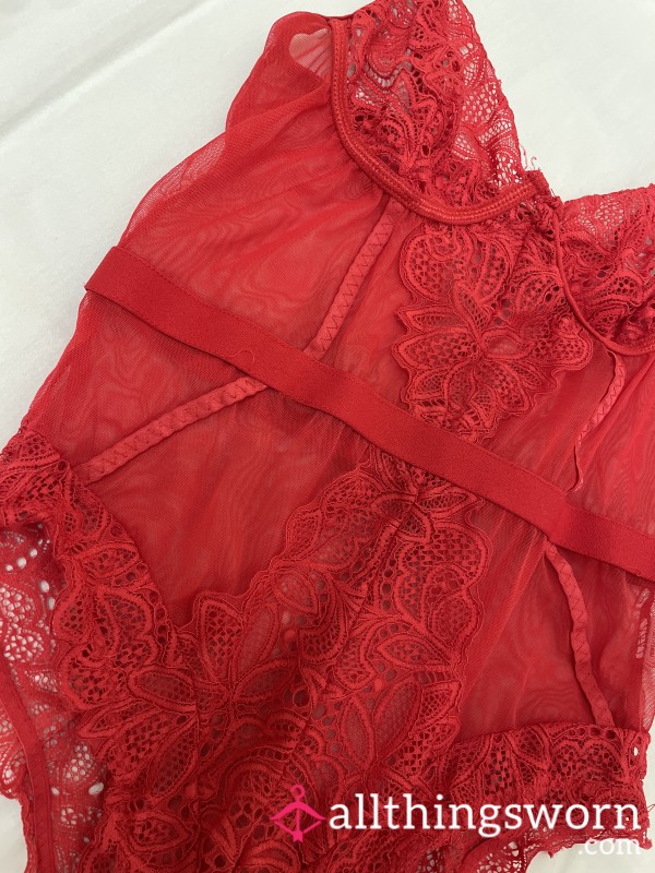 💋 S**y Red Bodysuit 💋