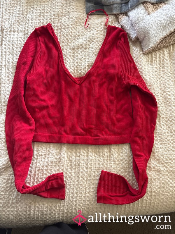 S**y Red Crop Top