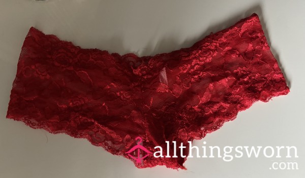 S**y Red Lace French Knickers