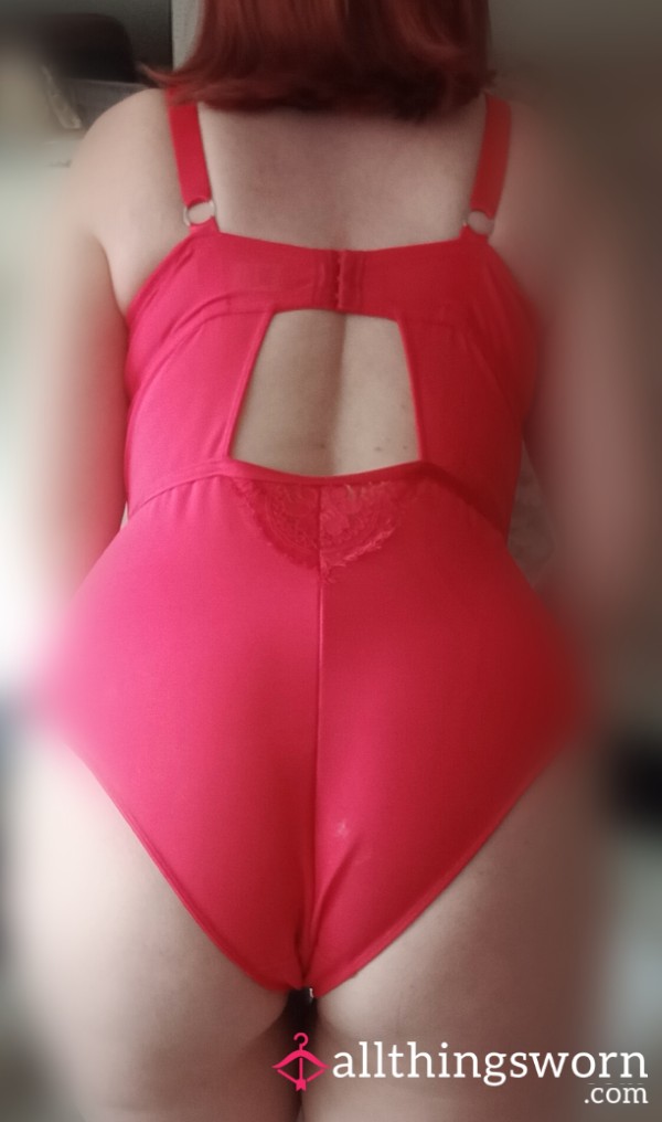 S**y Red Lace G Cup Teddy Bodysuit Lingerie