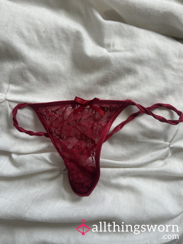 S**y Red Lace G-String (24 Hours Wear)