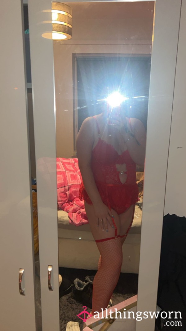 S**y Red Lace Lingerie