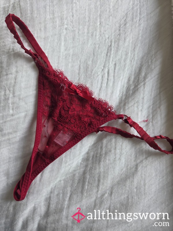 S**y Red Lace Thong