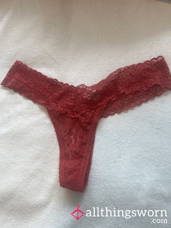 S**y Red Lace Thong 💋