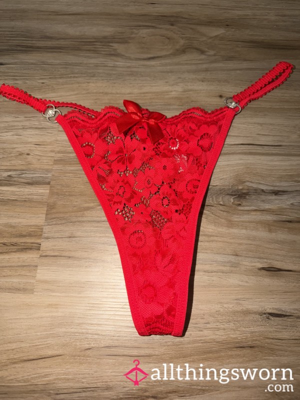 💋 S**y Red Lace Thongs 💋