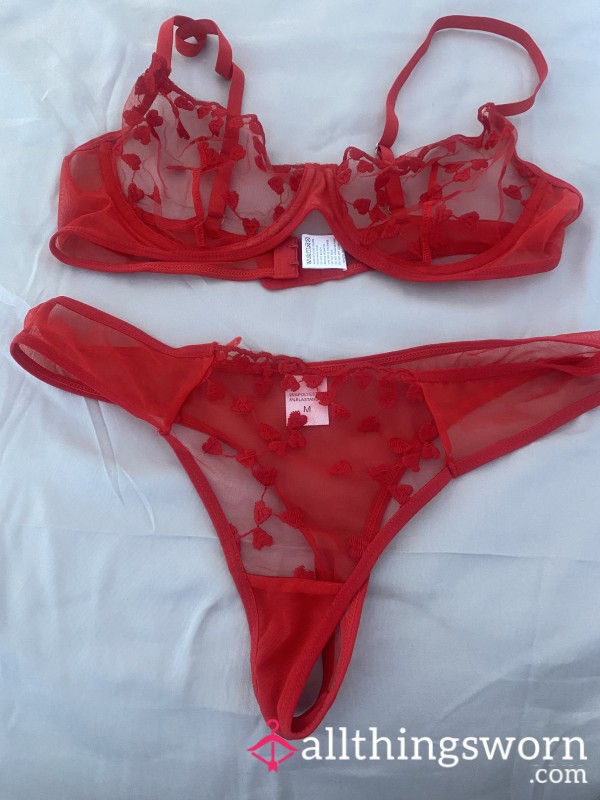 S**y Red Lingerie Set