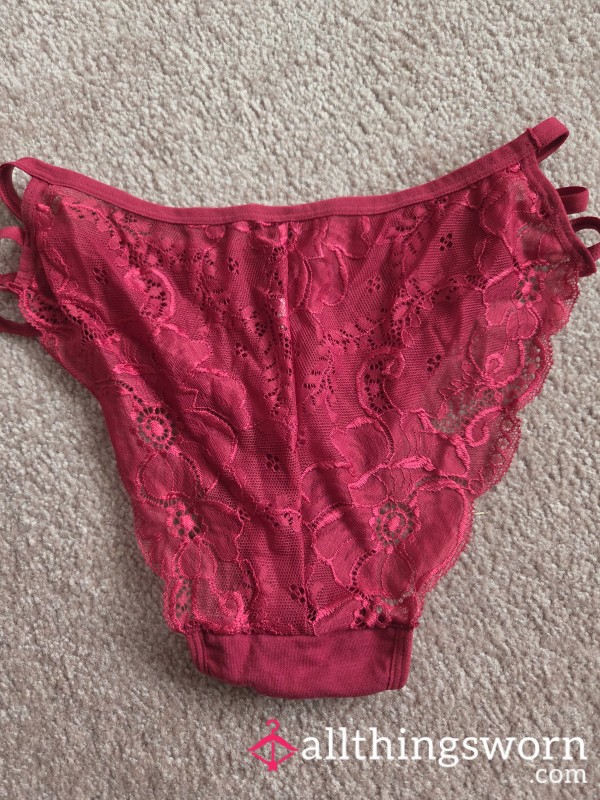 S**y Red Panties Cut Out Sides .