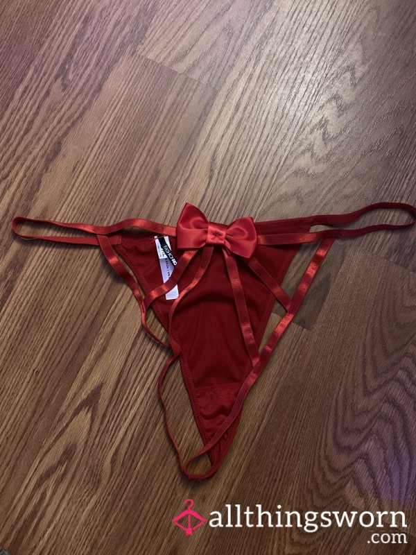 S**y Red Satin Thong <3