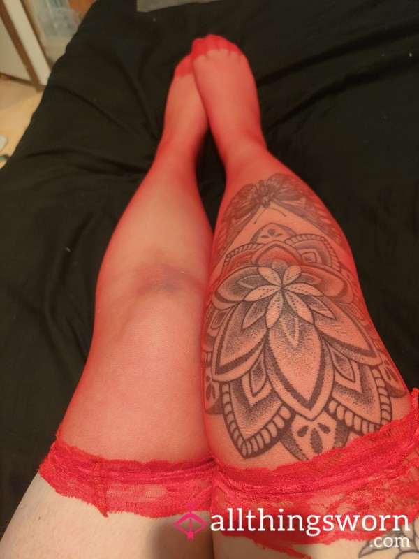 S**y Red Stockings