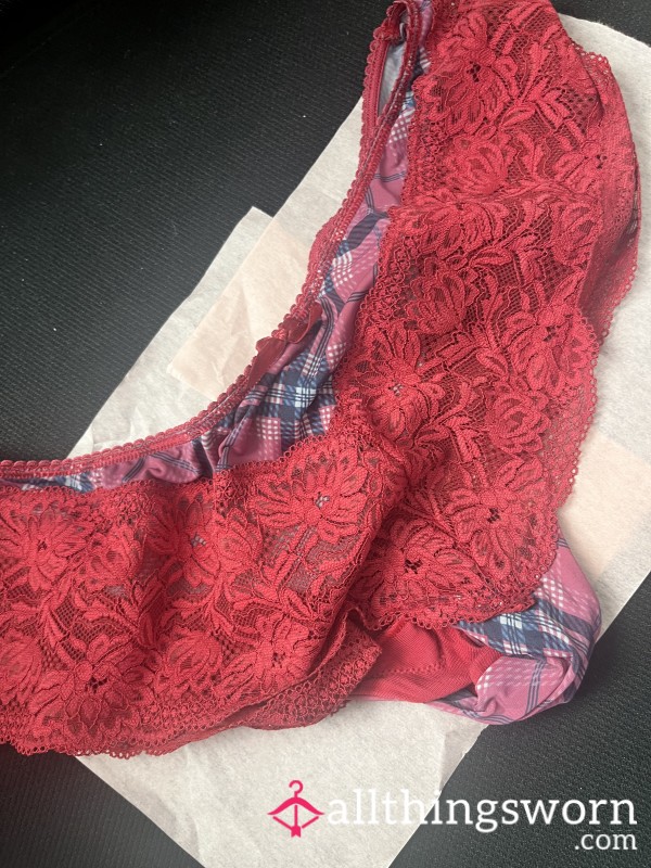 S**y Red Worn Panties