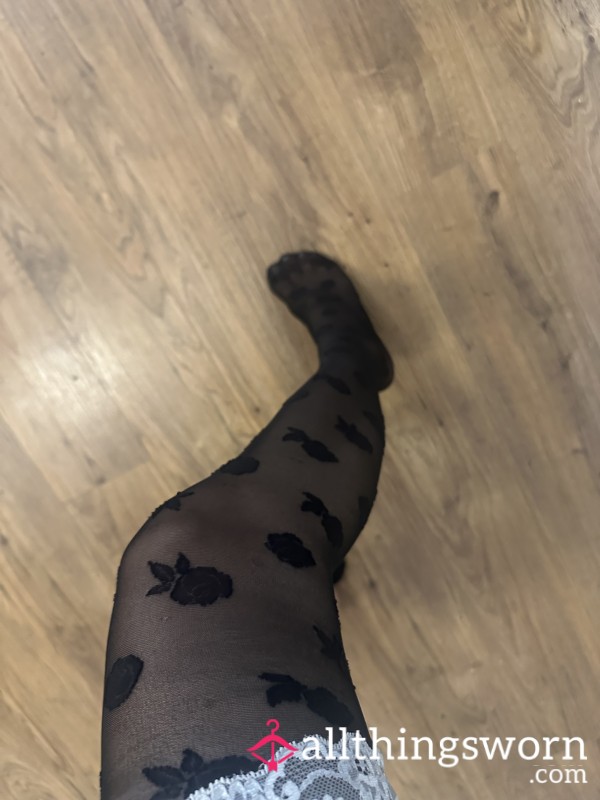 S**y Rose Black Tights