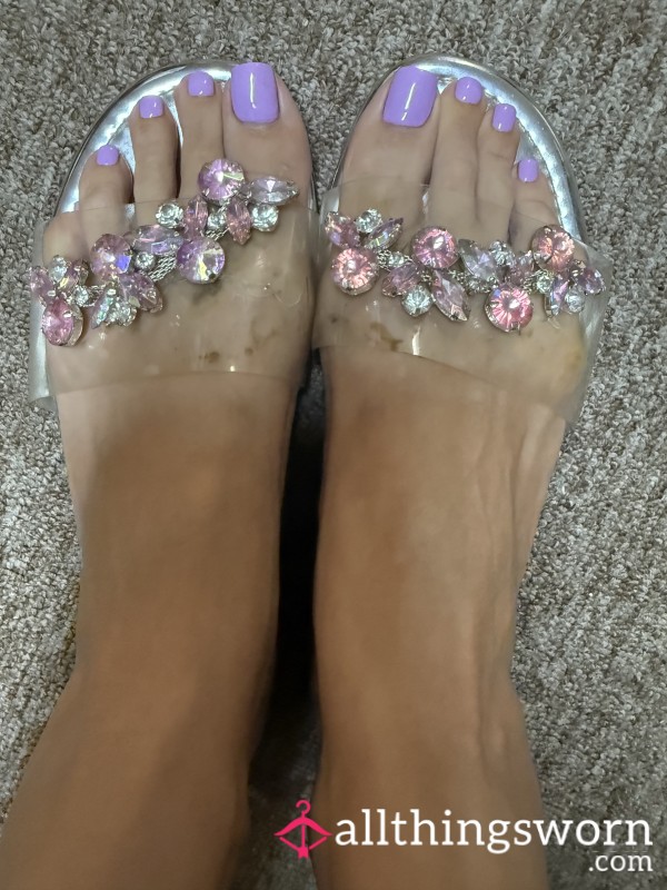 S**y Sandals With Rhinestones