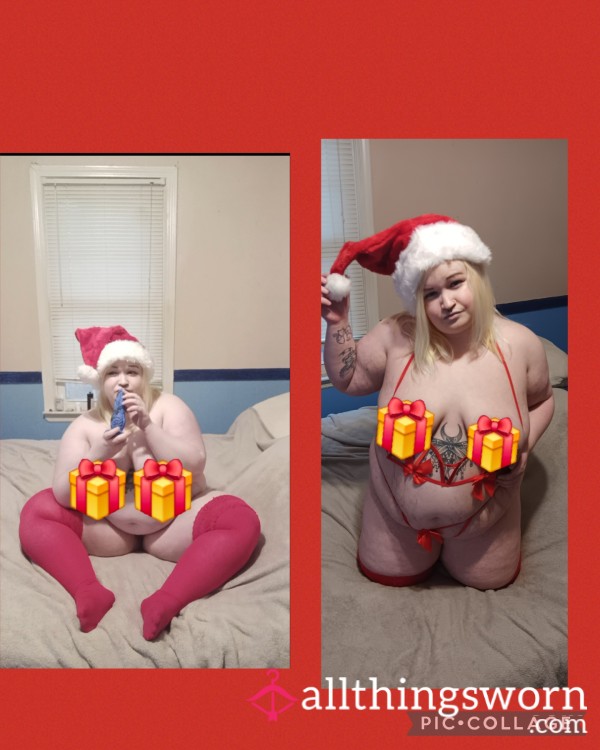 S**y Santa's Helper Takes 6in Octopus T*ntacle For The First Time 🐙