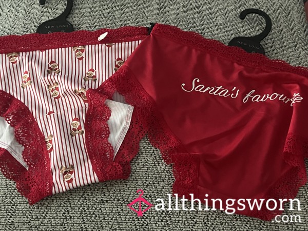 S**y Satin Christmas Panties