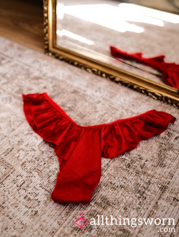 S**y Satin Thong, 48hr Wear! ❤️