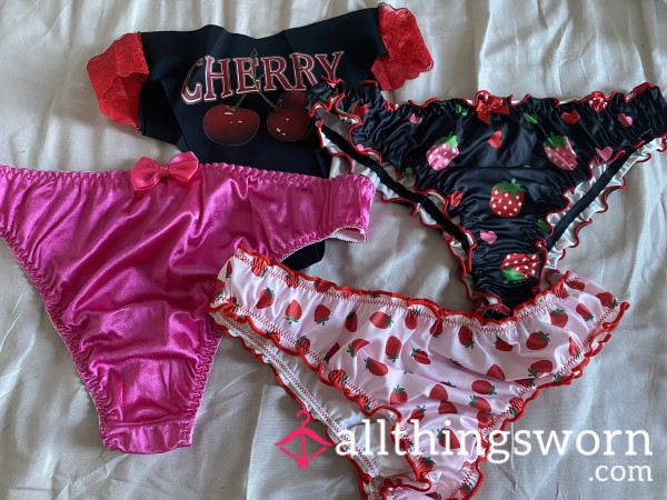 S**y Satin Thongs