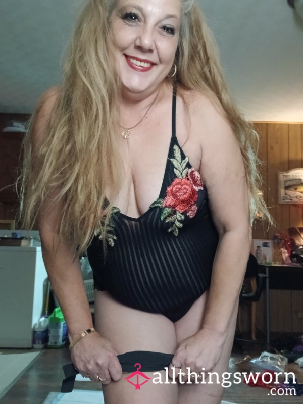 S**y See Through Black With Embroidery In Front ...