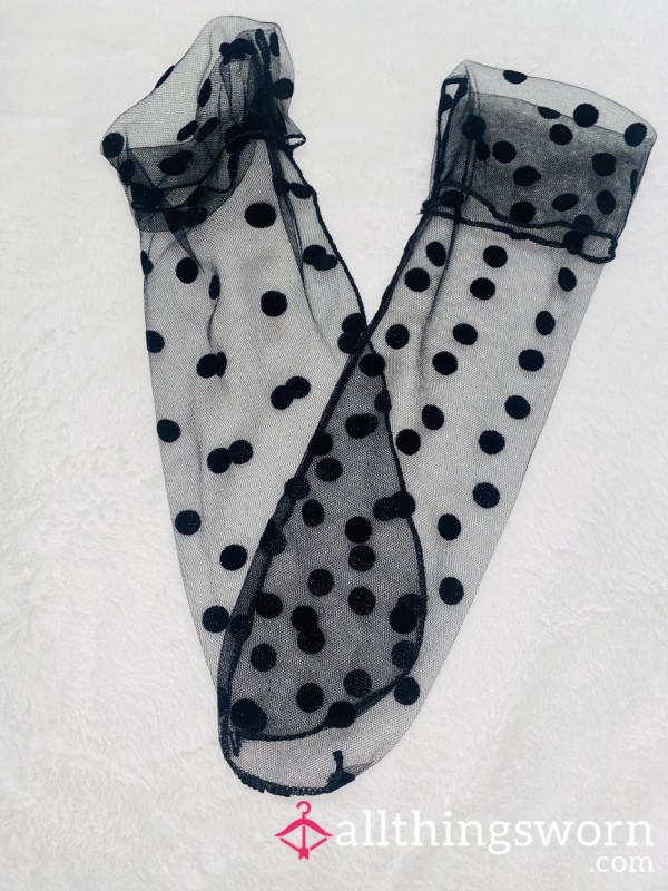 S**y Sheer Polka Dot Stockings