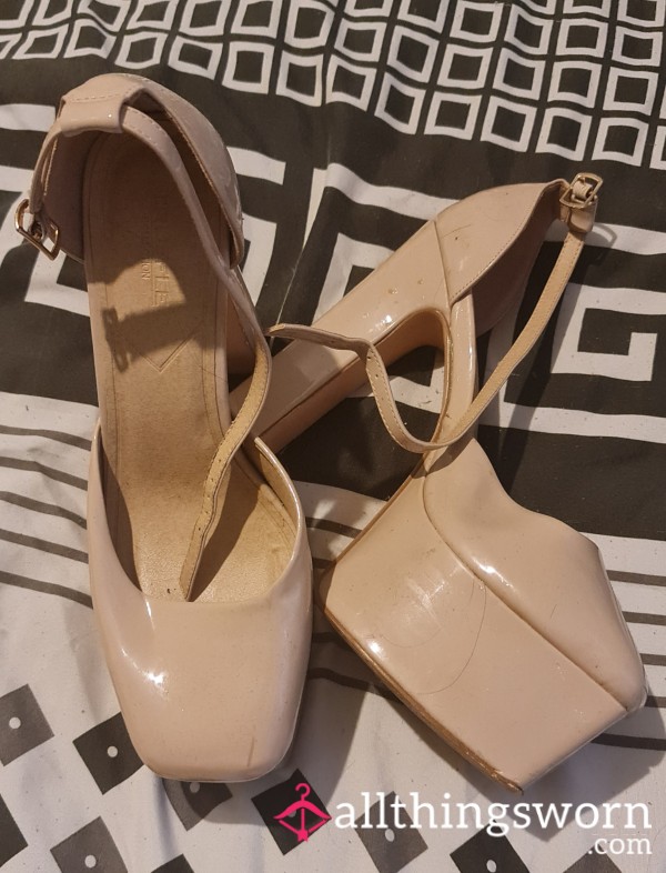 S**y Strippers Heels Worn At The Club Still With Drink Spills On Them Size 6